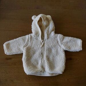 H&M Cream Sherpa Baby Jacket